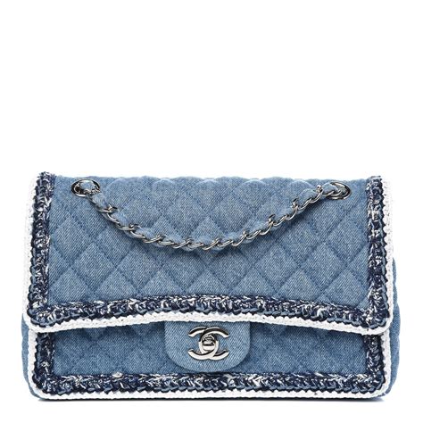 chanel denim medium flap